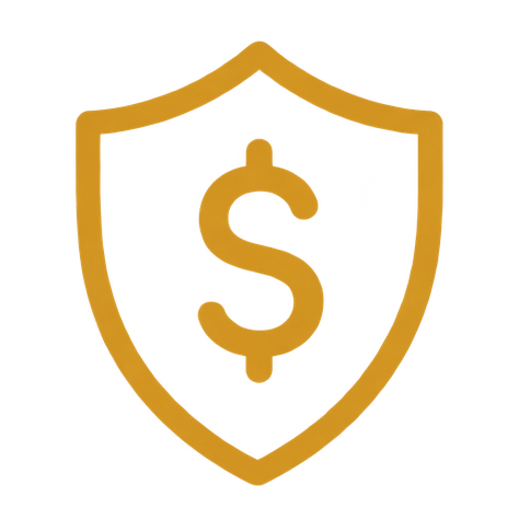 icon shield with dollar sign
